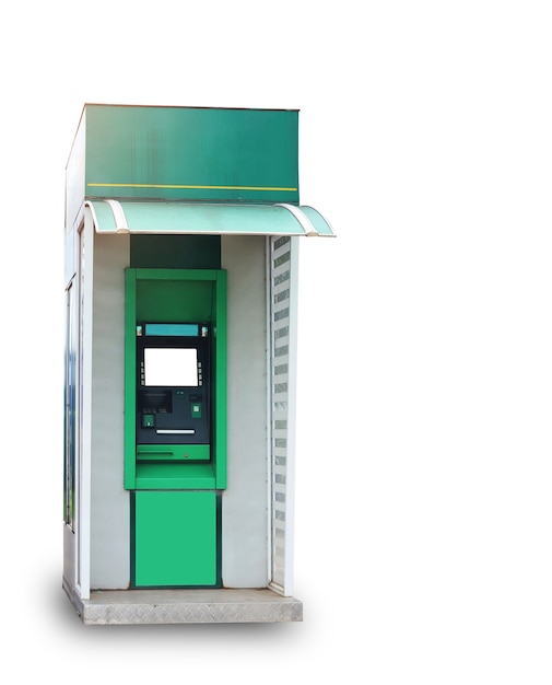 atm on white background