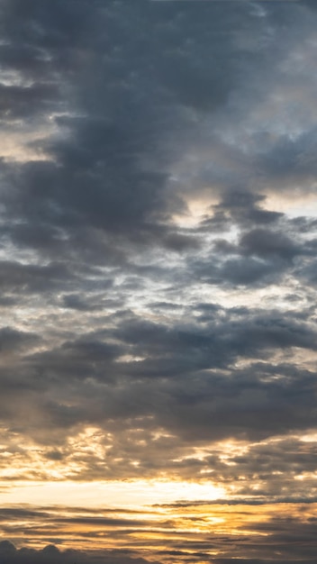 Atmosphere panorama Dramatic Sky Sunset Sunrise Dark orange rosy yellow blue pink cloud background