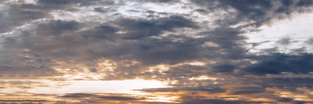 Atmosphere panorama Dramatic Sky Sunset Sunrise Dark orange rosy yellow blue pink cloud background