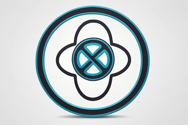 Atom sign icon