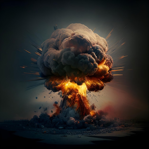 Atomic Mushroom Bomb Explosion