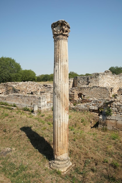 Atrium House in Aphrodisias Ancient City in Aydin Turkiye