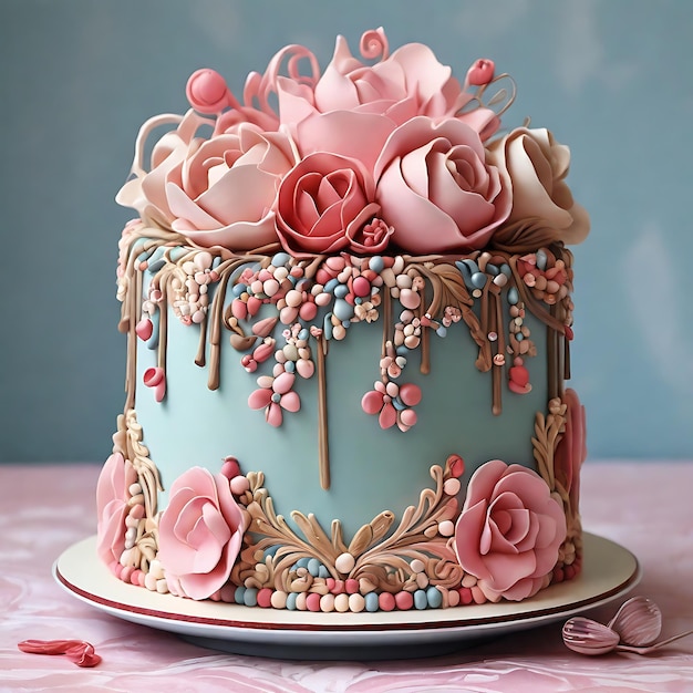 Attractive cake design image