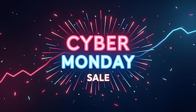 Attractive Cyber Monday design with text Cyber Monday sale