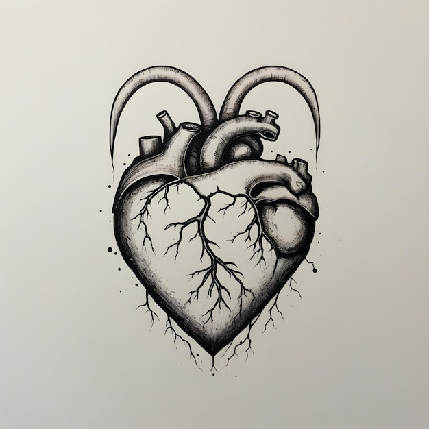 Attractive Heart Drawing for creative project