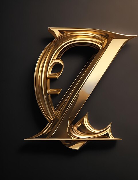 Attractive letters logo Stylish capital Lighting