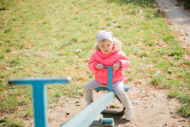 Attractive little girl on outdoor