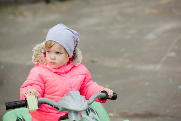 Attractive little girl on outdoor