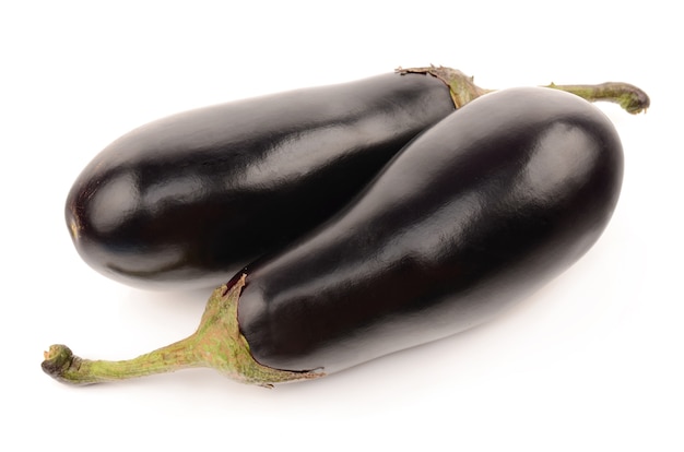 Aubergine isolated on white