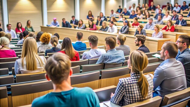 Photo audience in the lecture hall