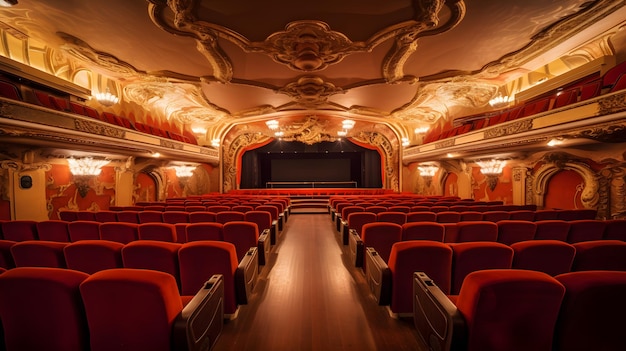 The auditorium of the theatre royal