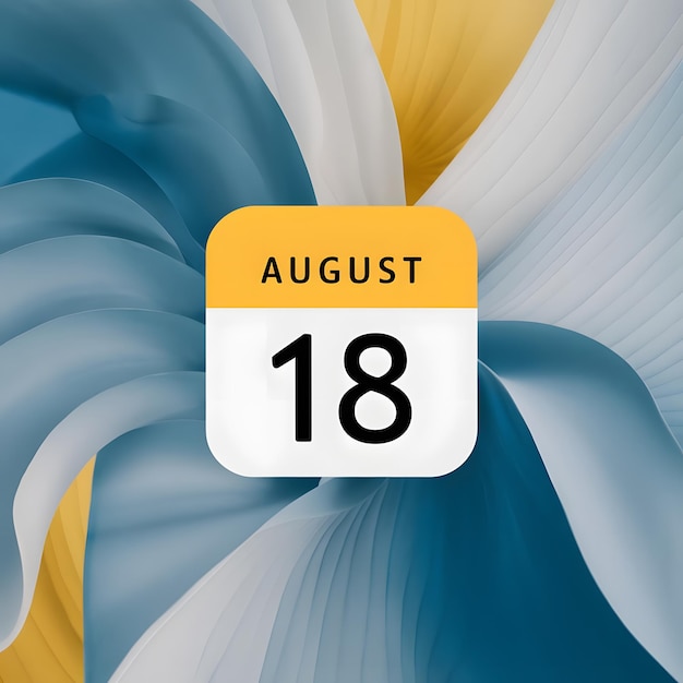 august 18 calender icon