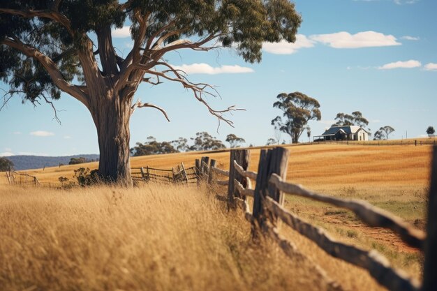 Photo australia countryside landscape grassland outdoors