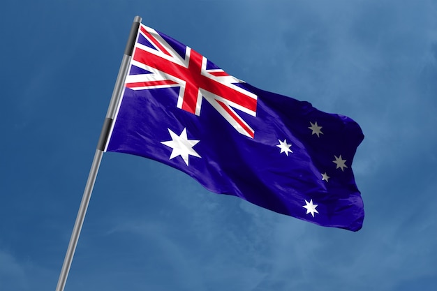 Australia Flag waving