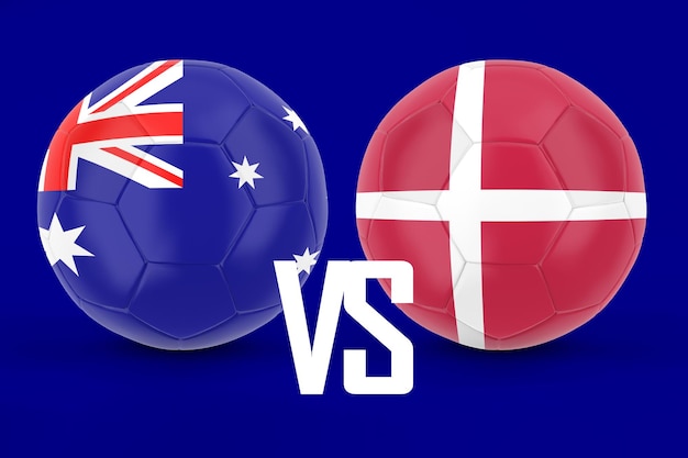 Australia Versus Denmark Football Match