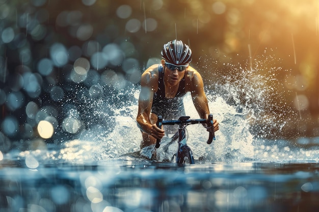 Australian Triathlete Excels in Triathlon Stages Showcasing Determination and Endurance