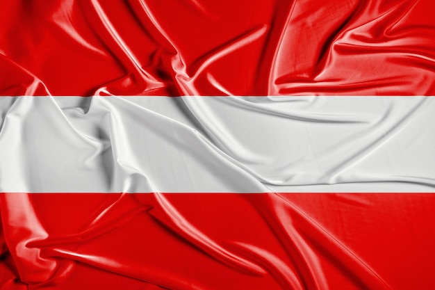 Austria flag is waving 3D animation Austria flag waving in the wind National flag of Austria