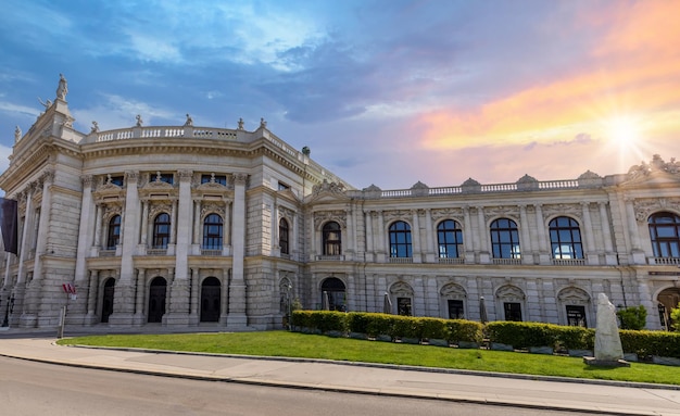 Austria national art and opera theater Burgtheater in Vienna historic old city