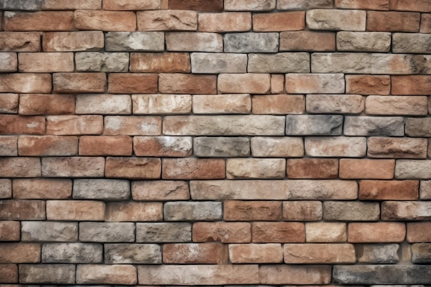 Authentic Brick Wall Texture Background for Your Designs Generative AI