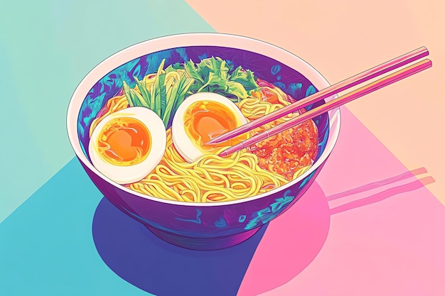 Authentic Japanese Ramen Bowl with Tofu Bok Choy and SoftBoiled Egg A Delicious and Healthy Veg