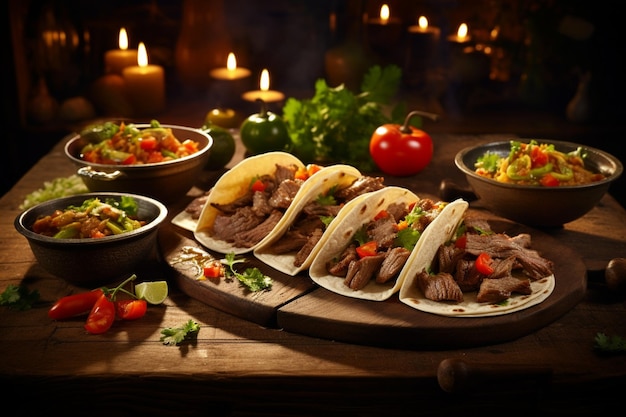 Authentic Mexican Beef Tacos with Lime