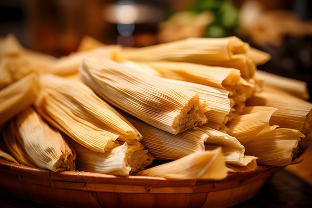 Authentic Mexican Tamales CloseUp