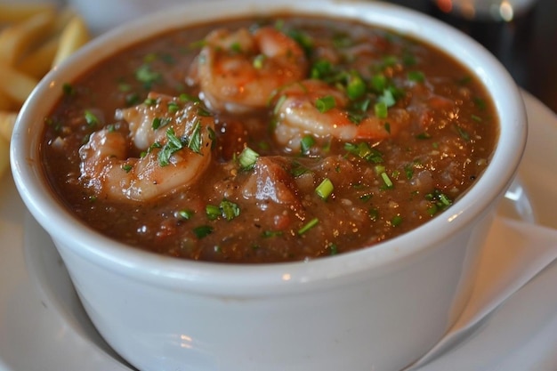 Photo authentic new orleans style gumbo is real cajun