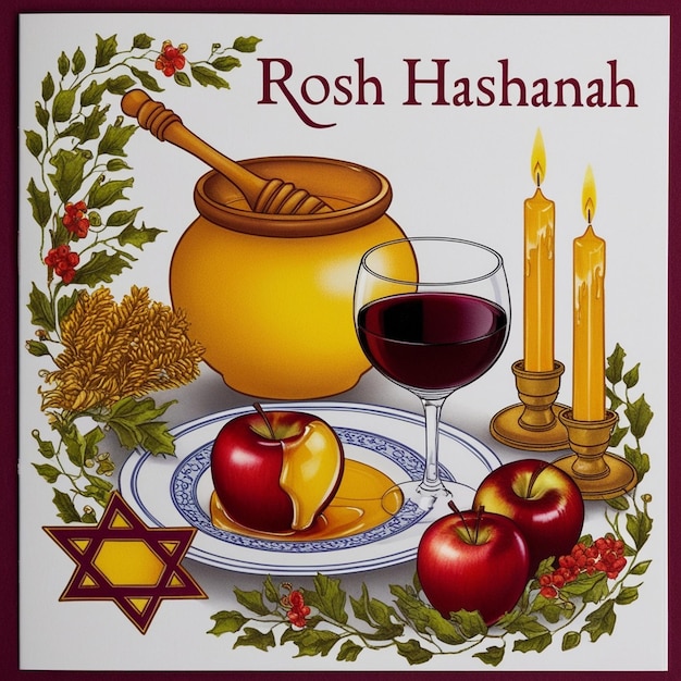 Photo authentic rosh hashanah background for a genuine celebration