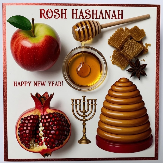 Authentic Rosh Hashanah Background for a Genuine Celebration