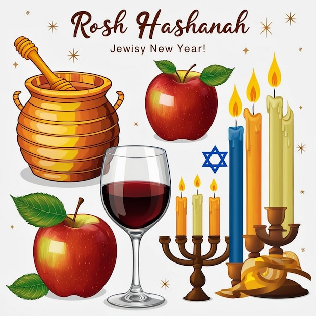 Authentic Rosh Hashanah Background for a Genuine Celebration