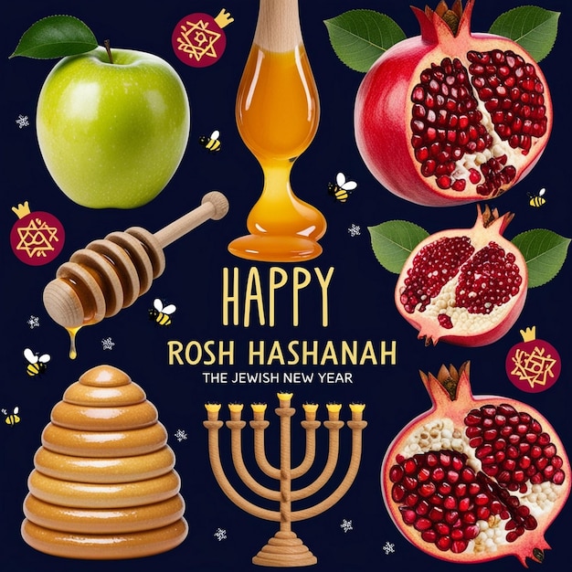 Authentic Rosh Hashanah Background for a Genuine Celebration