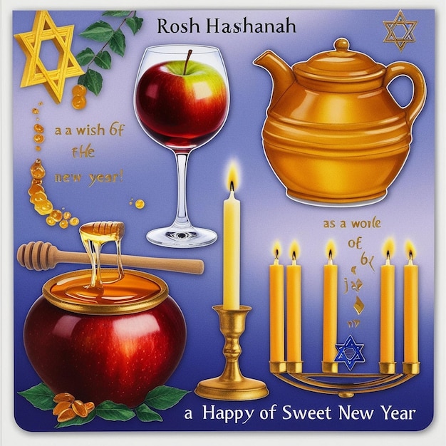 Authentic Rosh Hashanah Background for a Genuine Celebration