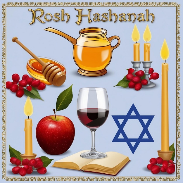 Authentic Rosh Hashanah Background for a Genuine Celebration