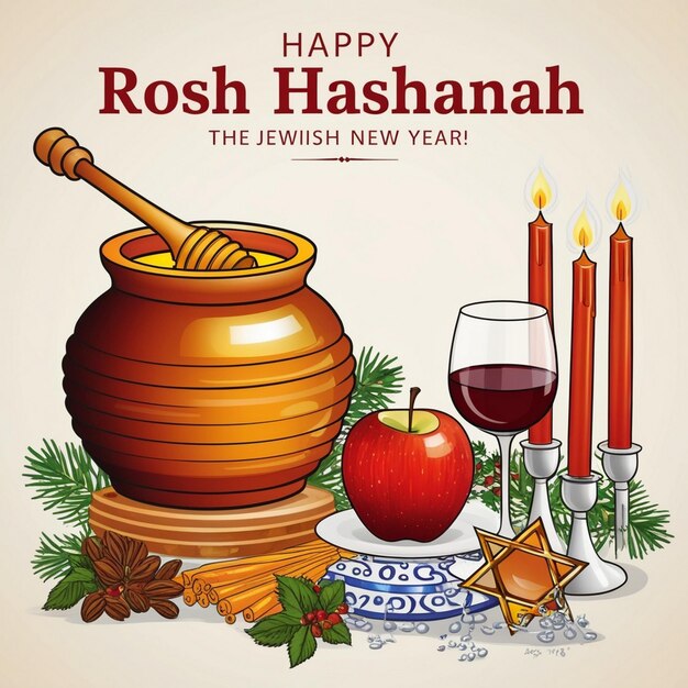 Photo authentic rosh hashanah background for a genuine celebration