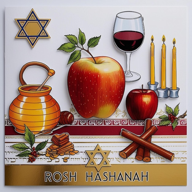 Authentic Rosh Hashanah Background for a Genuine Celebration