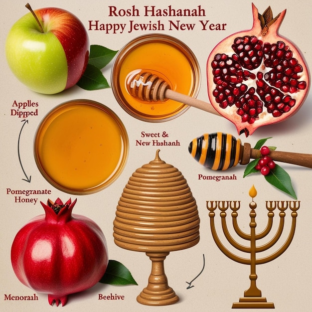 Authentic Rosh Hashanah Background for a Genuine Celebration