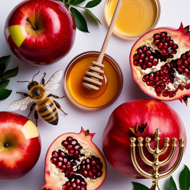 Photo authentic rosh hashanah background for a genuine celebration