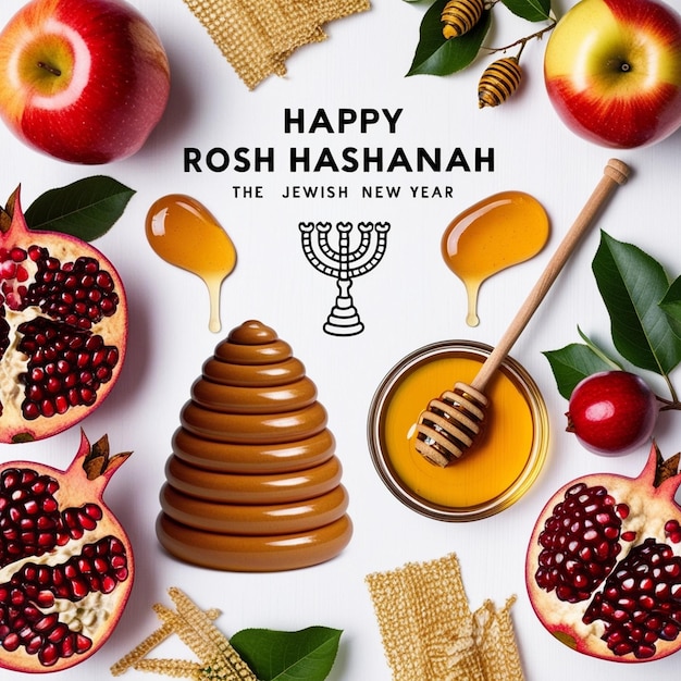 Photo authentic rosh hashanah background for a genuine celebration