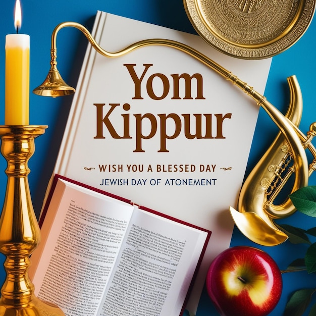 Photo authentic yom kippur observance concept