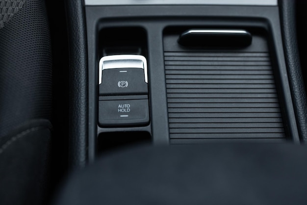 Auto hold button in a modern vehicle