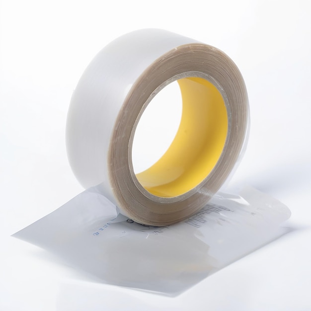 Autoclave tape on white background