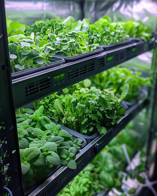 Automated Hydroponic Farm Robotic Wallpaper