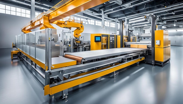 Automated packaging line efficiency in production