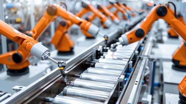 Photo automated robotic arm assembly line