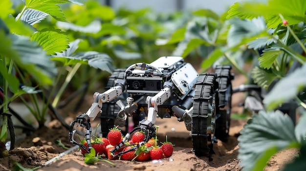 Photo automated strawberry harvesting utilizing robotics