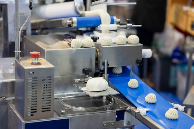 Automatic food maker machine in food industry factory Baozi Chinese bun wrap maker machine