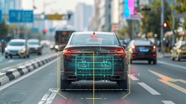 Automatic Identification Plate Scanning Car registration and speed detection Monitoring and tracking of GPS signals generative AI