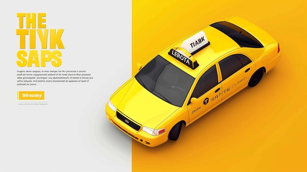 Automobile industry car flyer taxi car background