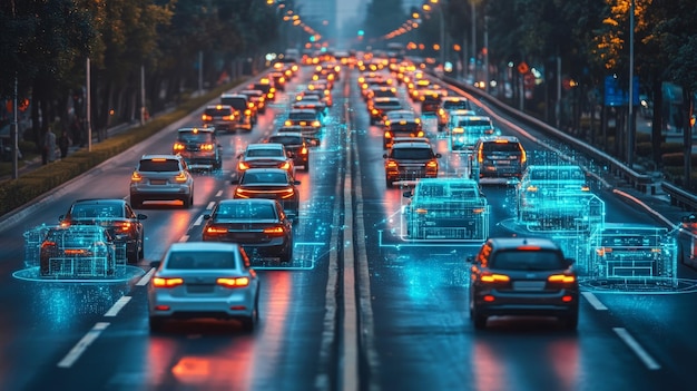 Autonomous AIguided traffic management systems reducing urban congestion AI controlling traffic lights and vehicle flow in realtime to minimize traffic jams