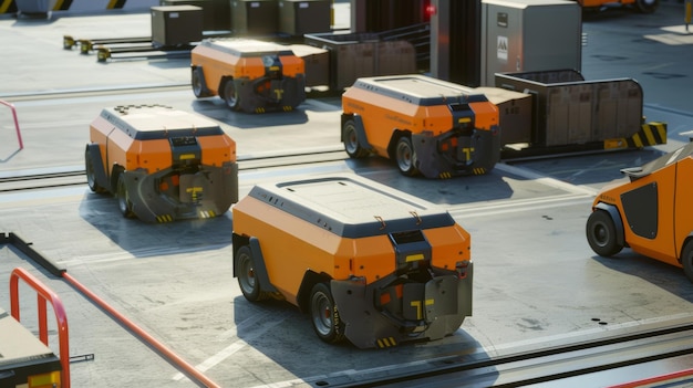 Autonomous robots efficiently maneuver around a hightech cargo bay